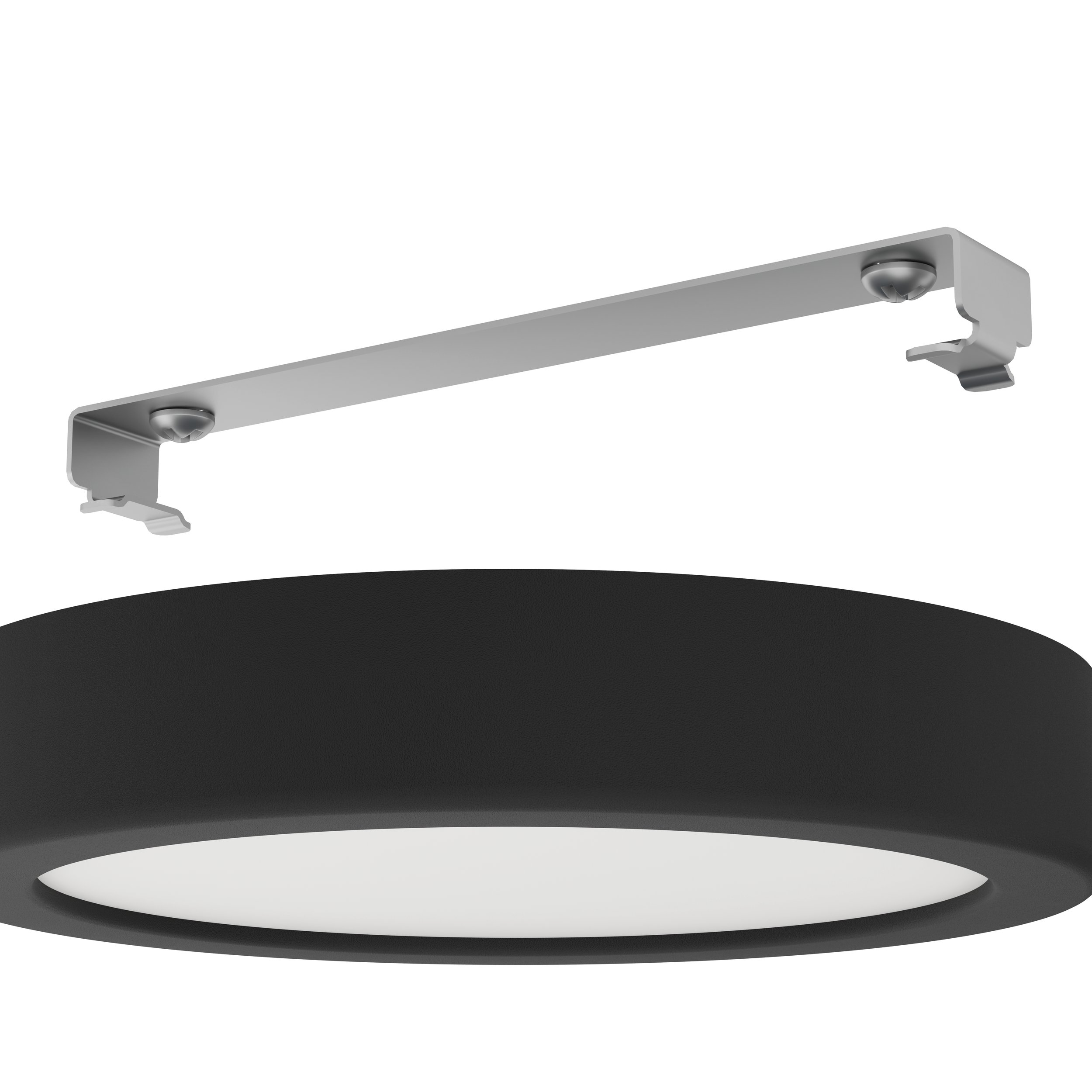 Eglo 900653 FUEVA 5 IP44 - LED černé stropní koupelnové svítidlo, Ø 21cm, 17W, 3000K, IP44