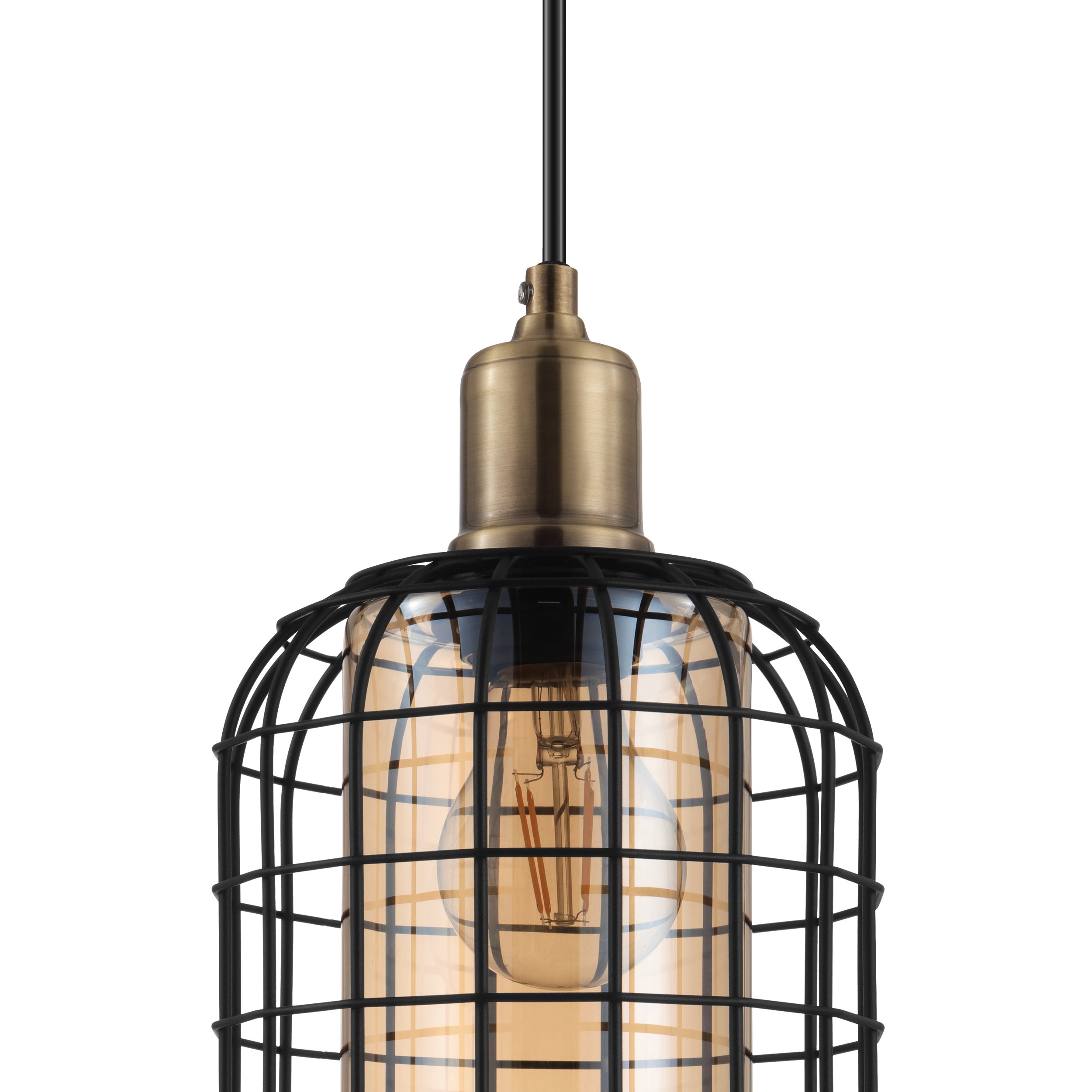 Eglo 43528 CHILSE - Moderní závěsný vintage lustr nad jídelní stůl nebo sedačku, 4 x E27, 130cm