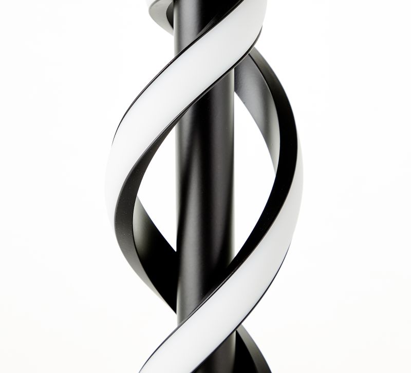 Brilliant G94538/06 AMALIE - LED stolní moderní lampa v černé barvě, 9W, 3000K, 39cm