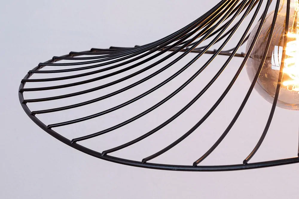 Rabalux 72004 SOMBRERO - Retro závěsné kuchyňské svítidlo v černé barvě 1 x E27, Ø 50cm