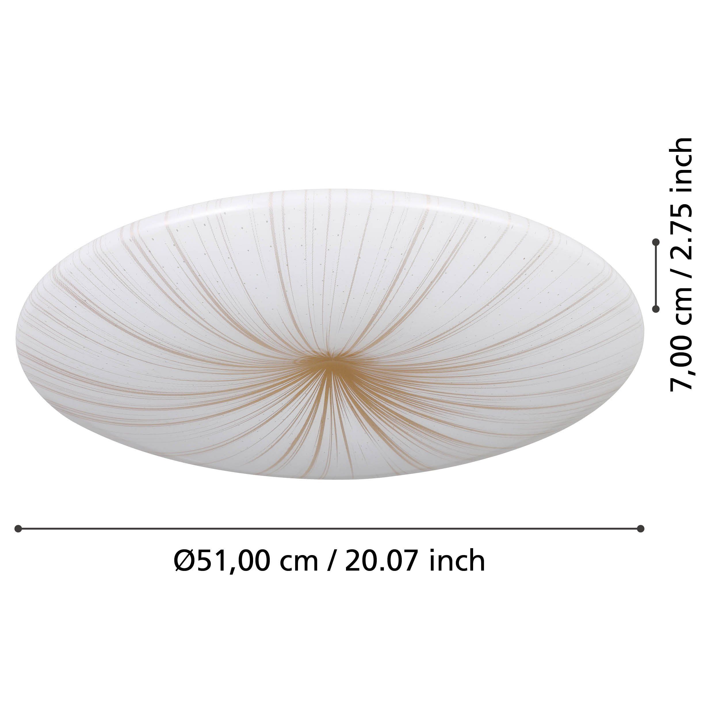 Eglo 900501 NIEVES 1 - LED moderní stropní svítidlo, Ø 51cm, 30,8W, 3000K