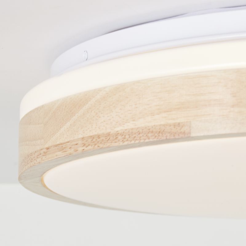 Brilliant G99790/75 BRODSKY - Stropní LED svítidlo se dřevem, LED 24W, 3000K, Ø 38cm