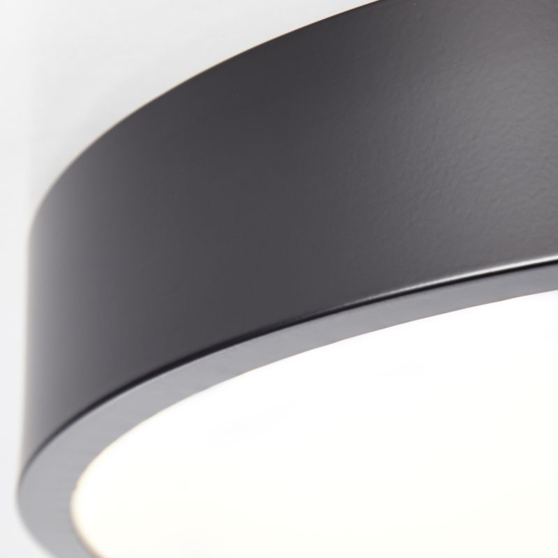 Brilliant G97013/06 SLIMLINE - Stropní LED černé svítidlo, LED 12W, 3000K, Ø 33cm