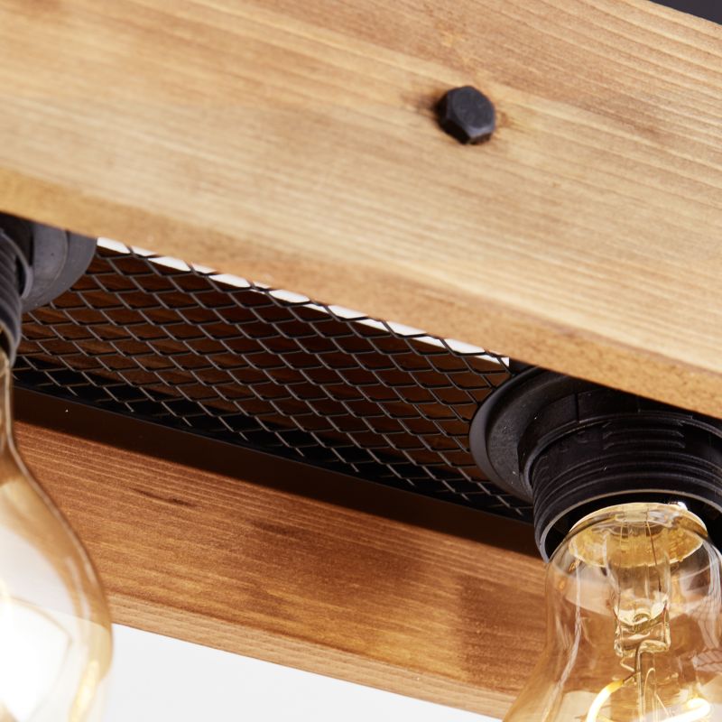 Brilliant 99450/76 CALANDRA - Dřevěný stropní lustr, 4 x E27, 60cm