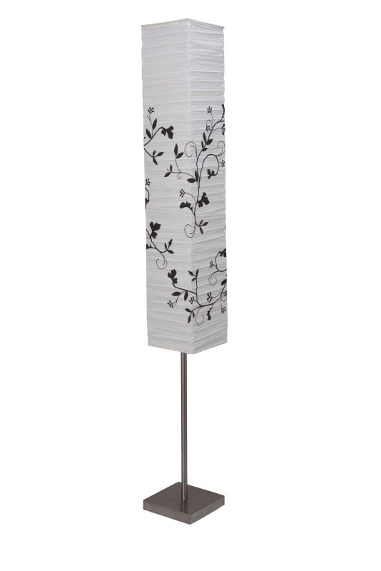 Brilliant 92603/81 NERVA - Papírová stojací lampa s potiskem 2 x E14, 145cm