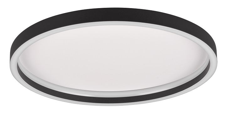 Trio Leuchten R64502132 ROTONDA - LED kulatý lustr v černé barvě, 30W, 3000K, Ø 35cm