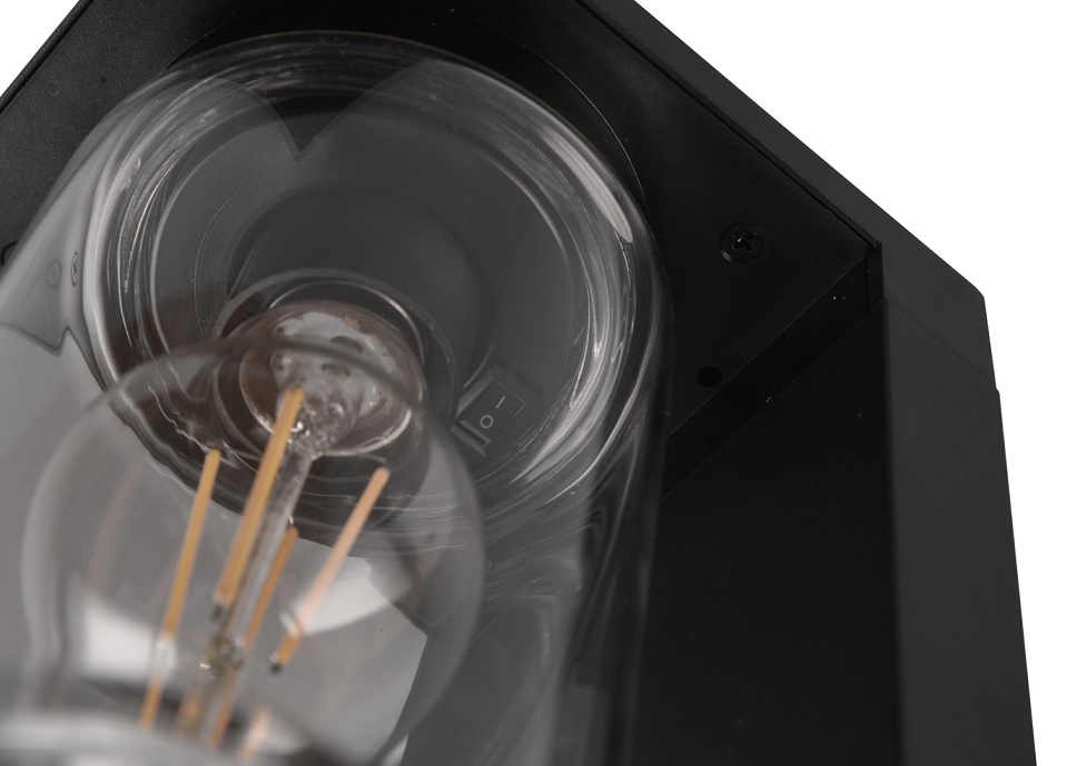Trio Leuchten 511660132 ARDILA - Stojací černé venkovní svítidlo s možností aktivace automatického senzoru DEN / NOC, IP44, 1 x E27, 65cm