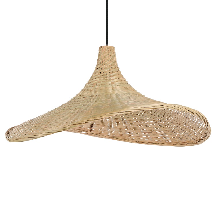 Eglo 43869 HAXEY - Vintage dřevěný závěsný lustr, 1 x E27, Ø 50cm