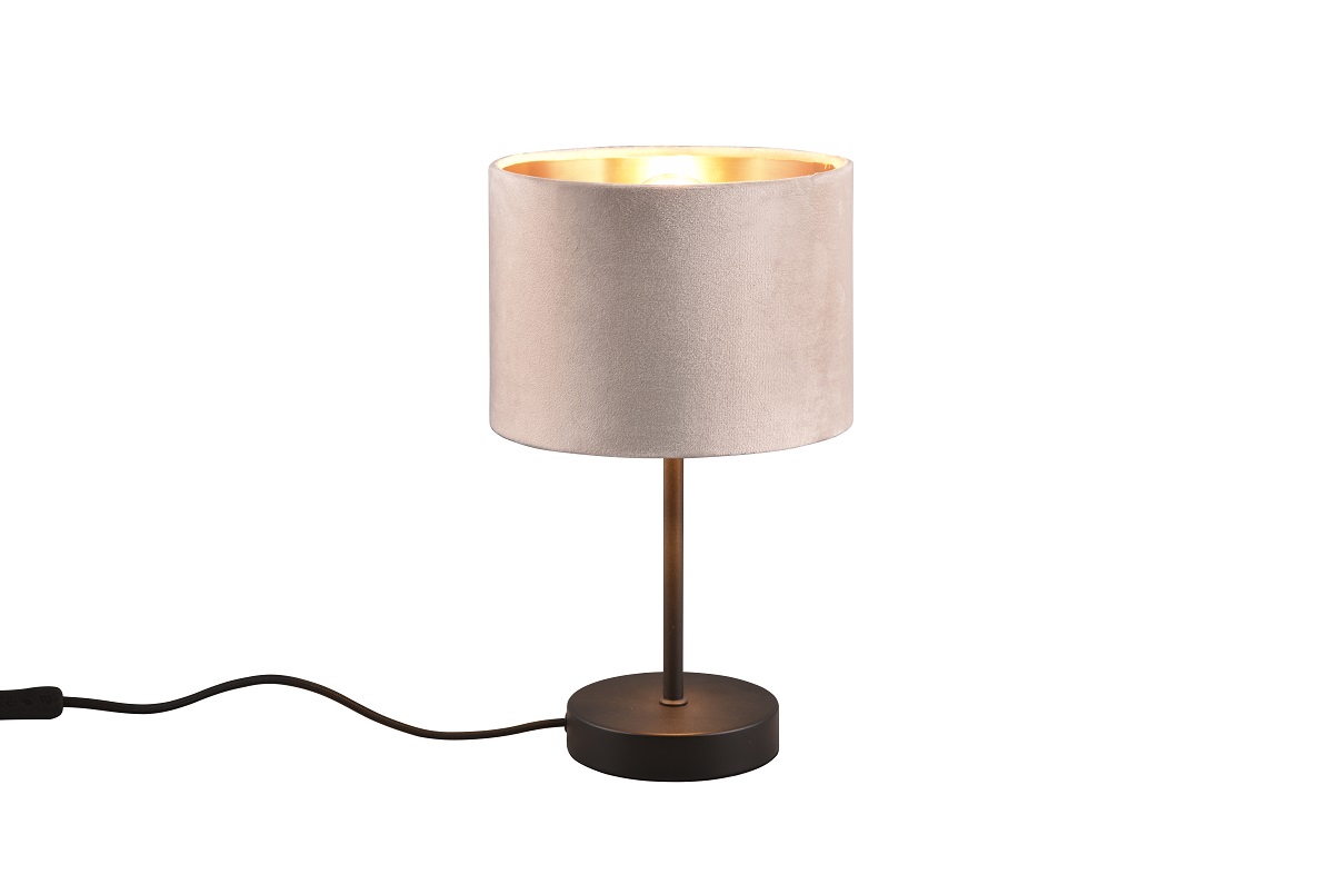 Trio Leuchten 519000144 JULIETA - Stolní lampička se sametovým stínidlem, Ø 30cm , 1 x E27