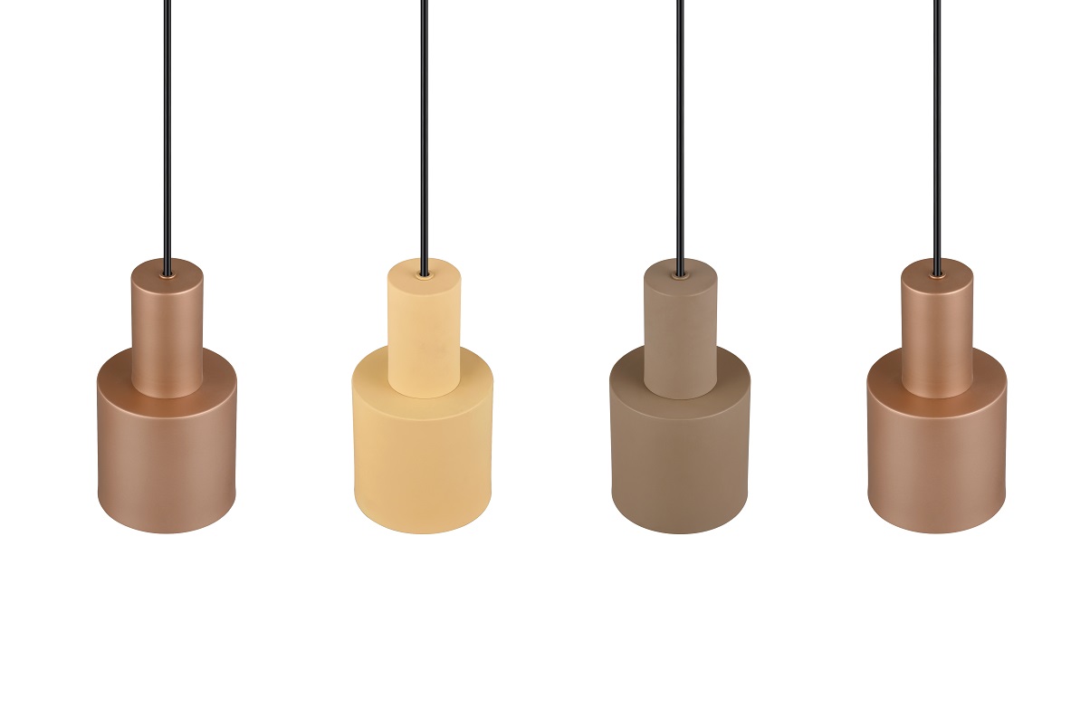 Trio Leuchten 319400417 AGUDO - Závěsný lustr s kovovými stínidly, 4 x E27, 87cm