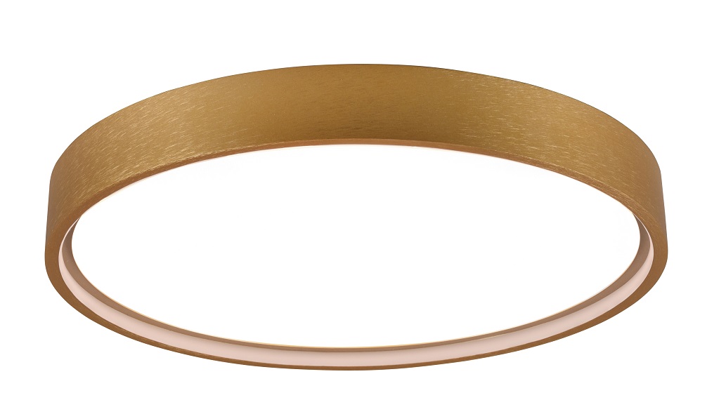 Trio Leuchten 641310208 DOHA - Stropní mosazné kulaté svítidlo, 3x režim svícení, LED 29W, 2300 + 3000+ 4000K, Ø 45cm 