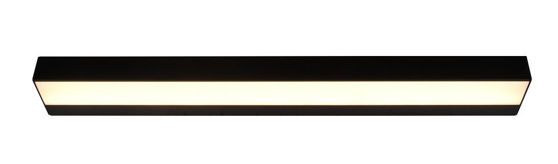 Trio Leuchten 283916032 ROCCO - Koupelnové LED černé lineární svítidlo nad zrcadlo, 8W, 60cm, IP44
