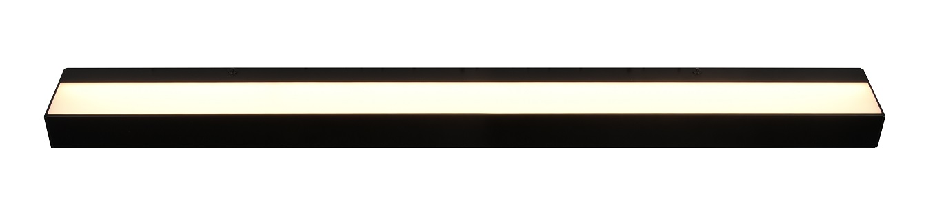 Trio Leuchten 283919032 ROCCO - Koupelnové LED černé lineární svítidlo nad zrcadlo, 13W, 90cm, IP44
