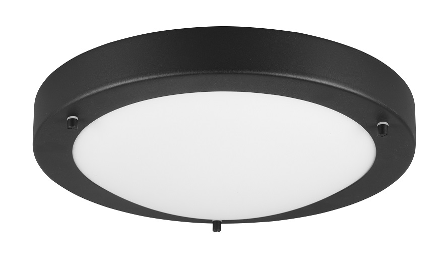 Trio Leuchten 6801011-32 CONDUS - Stropní koupelnové svítidlo v černé barvě 1 x E27, Ø 31cm, IP44