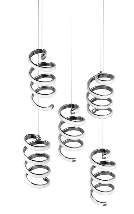 Trio Leuchten R34185306 LAOLA -Moderní LED lustr nejen nad jídelní stůl stmívatelný vypínačem, LED 40W, 4000K, Ø 45cm