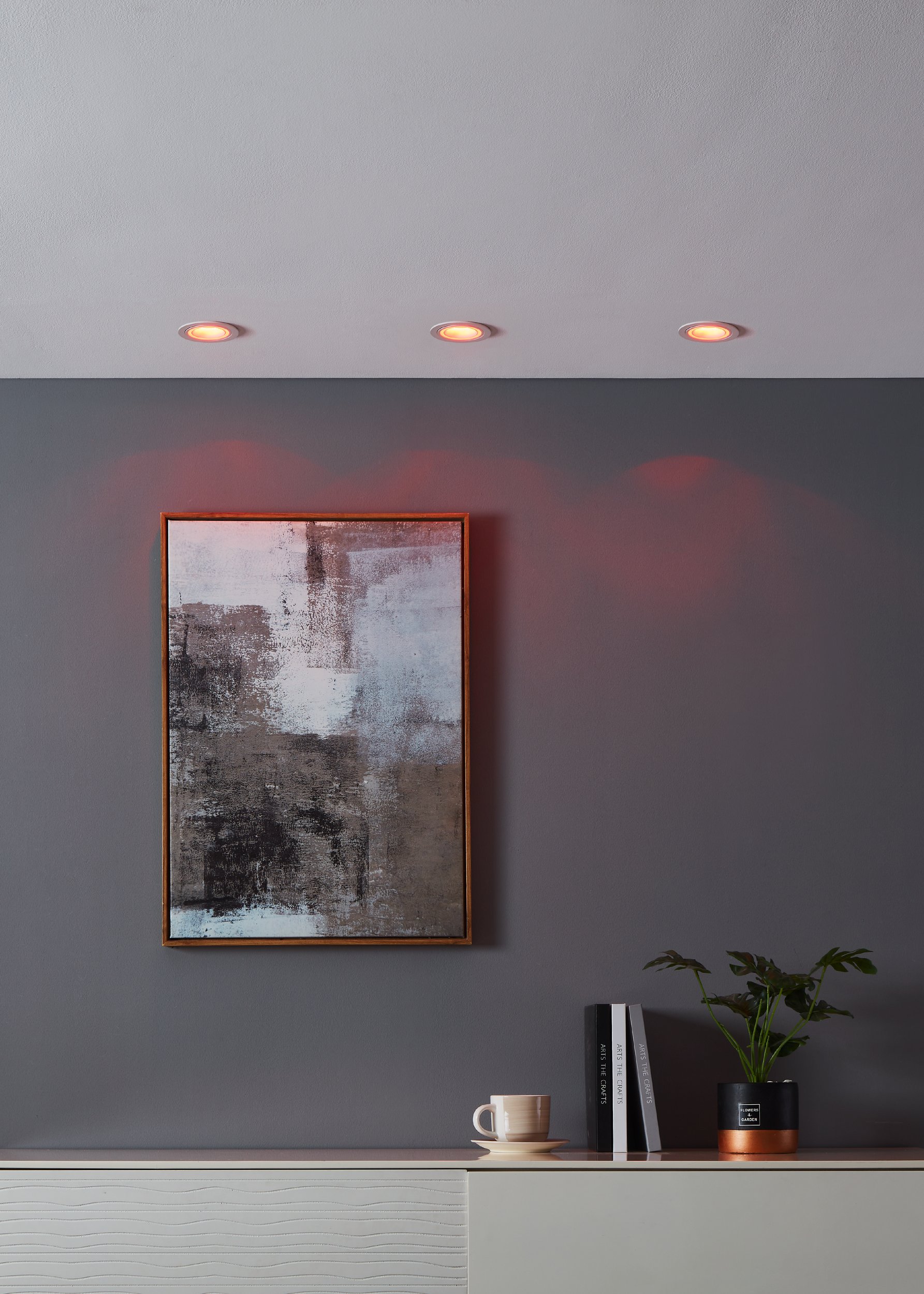 Eglo ZIGBEE 900766 CAROSSO-Z - Podhledové LED RGB svítidlo ovládáné ovladačem, nebo z mobilní aplikace, LED 4,7W, bílá barva
