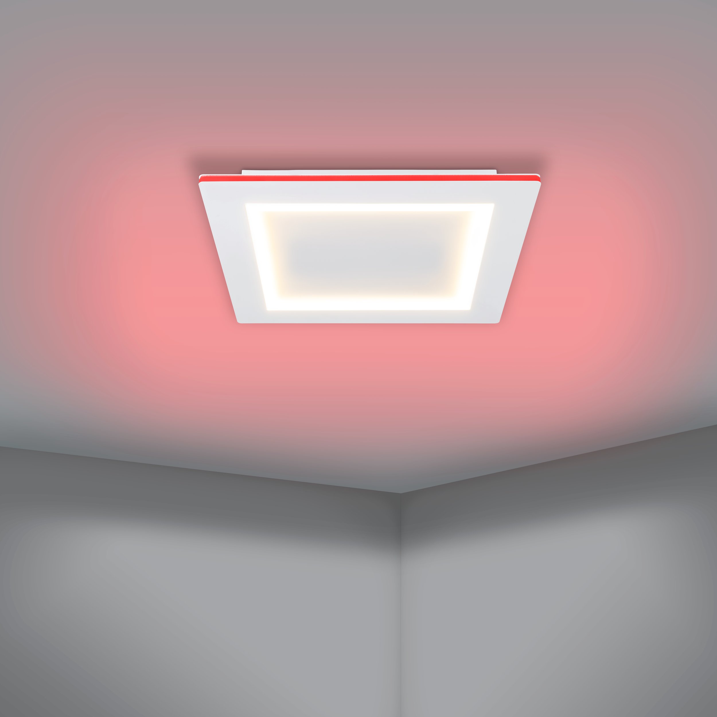 Eglo ZIGBEE 900483 PADROGIANO-Z - Stropní LED čtvercové RGB svítidlo ovládané ovladačem, nebo z mobilní aplikace, LED 27,9W, 45 x 45cm