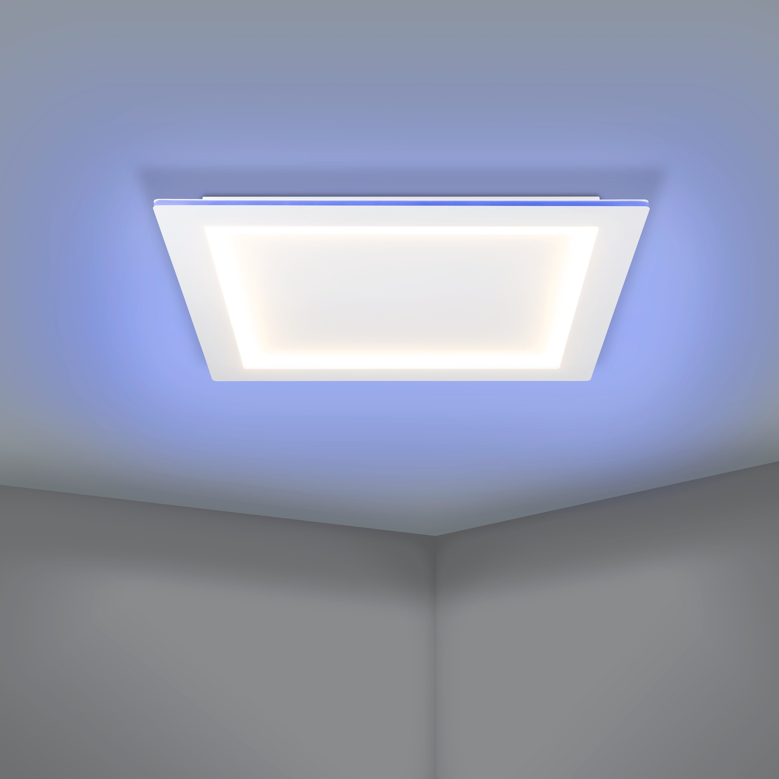 Eglo ZIGBEE 900484 PADROGIANO-Z - Stropní LED čtvercové RGB svítidlo ovládané ovladačem, nebo z mobilní aplikace, LED 35,5W, 59 x 59cm