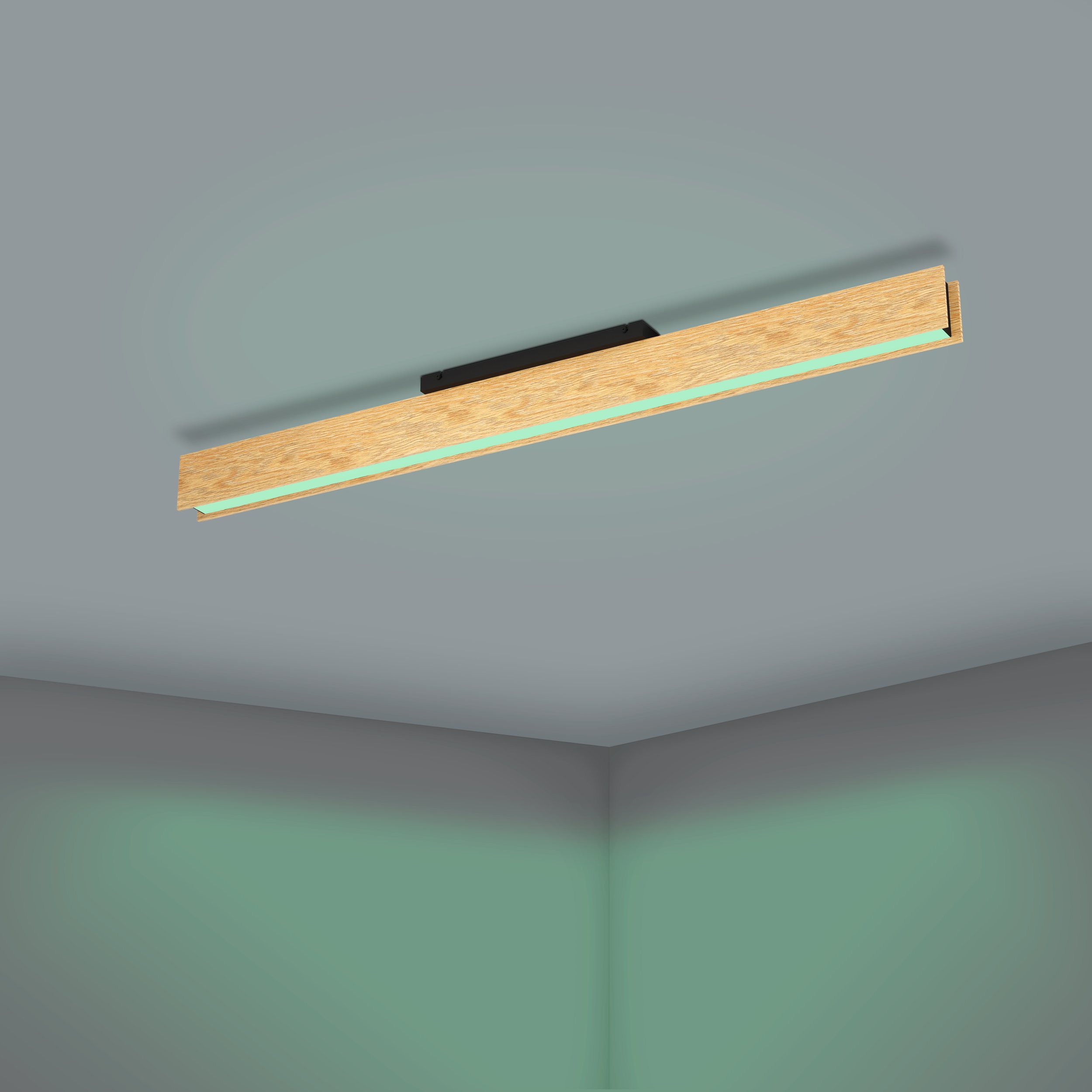 Eglo ZIGBEE 900387 ANCHORENA-Z - Stropní LED RGB svítidlo ovládané ovladačem, nebo z mobilní aplikace, LED 35W, 123cm