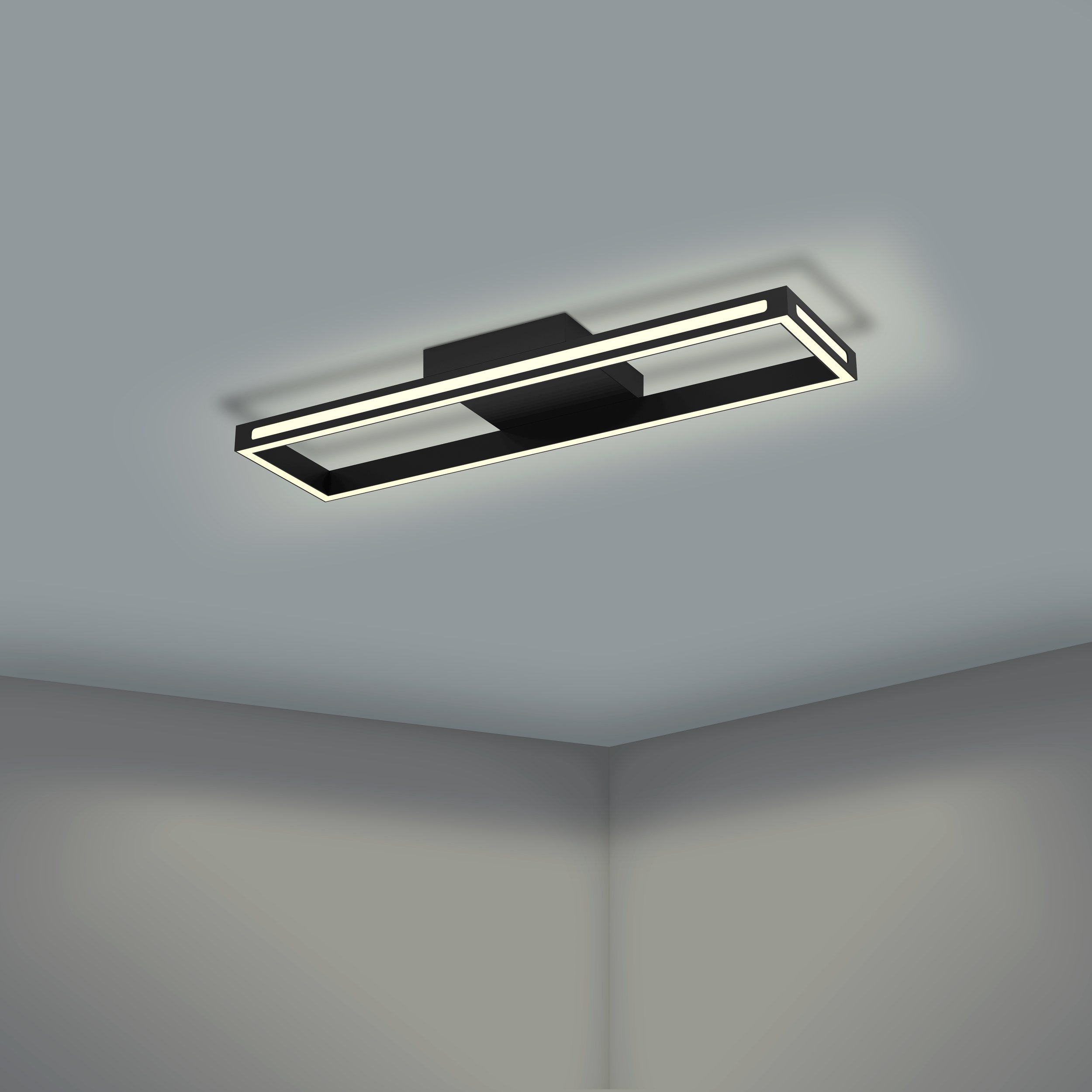 Eglo ZIGBEE 99679 SALVILANAS-Z - Stropní LED moderní stmívatelné svítidlo ovládané ovladačem, nebo z mobilní aplikace, LED 21W, 2700-6500K, 77 x 20cm