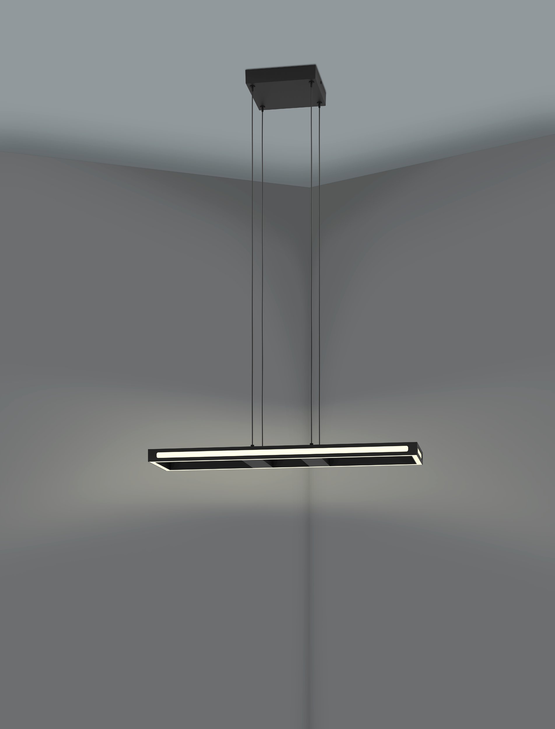 Eglo ZIGBEE 99678 SALVILANAS-Z - Závěsné LED moderní stmívatelné svítidlo ovládané ovladačem, nebo z mobilní aplikace, LED 21W, 2700-6500K, 77 x 20cm