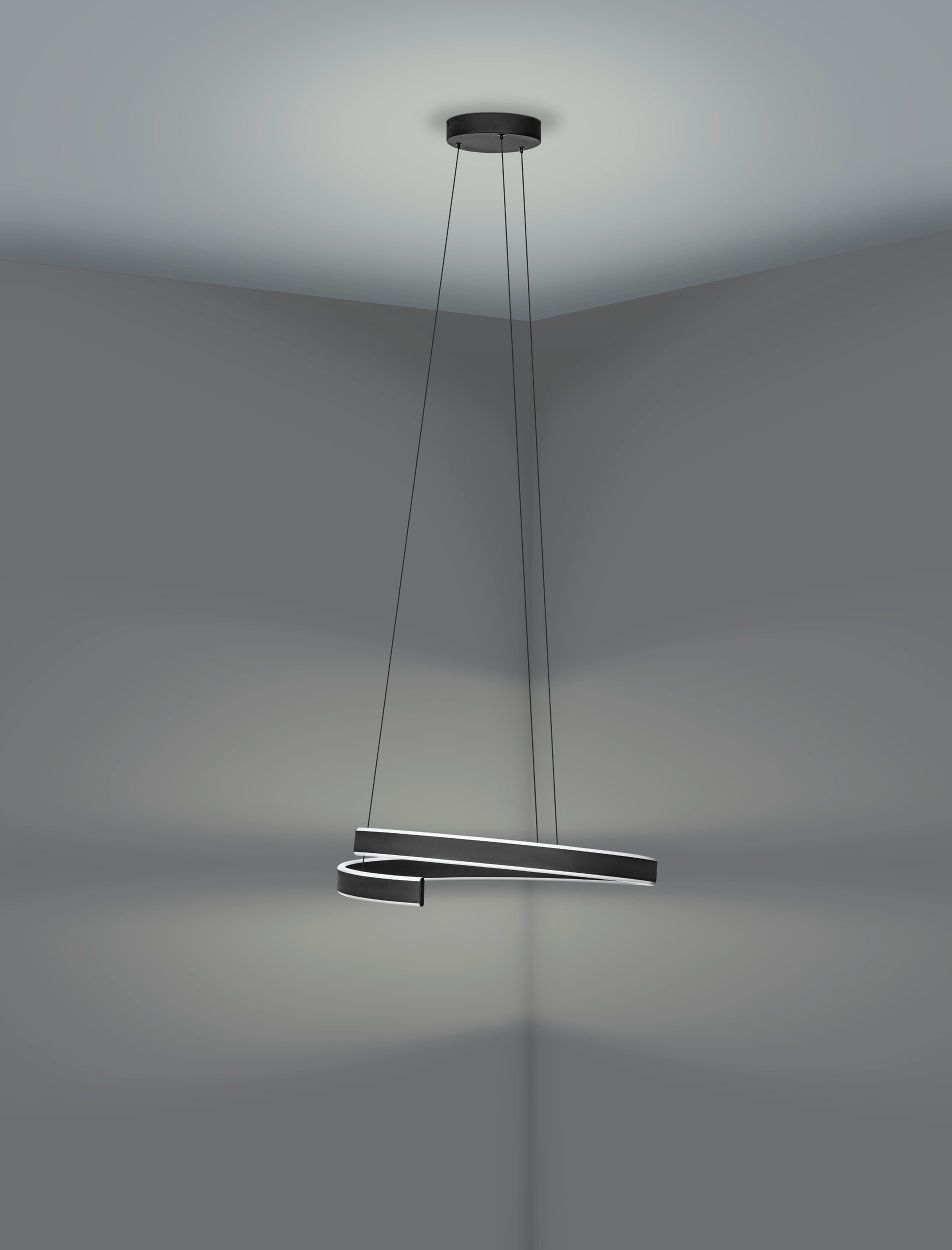 Eglo ZIGBEE 900404 ANDABAIA-Z - Závěsné LED moderní stmívatelné svítidlo ovládané ovladačem, nebo z mobilní aplikace, LED 42,5W, 3000-6500K, Ø 60cm