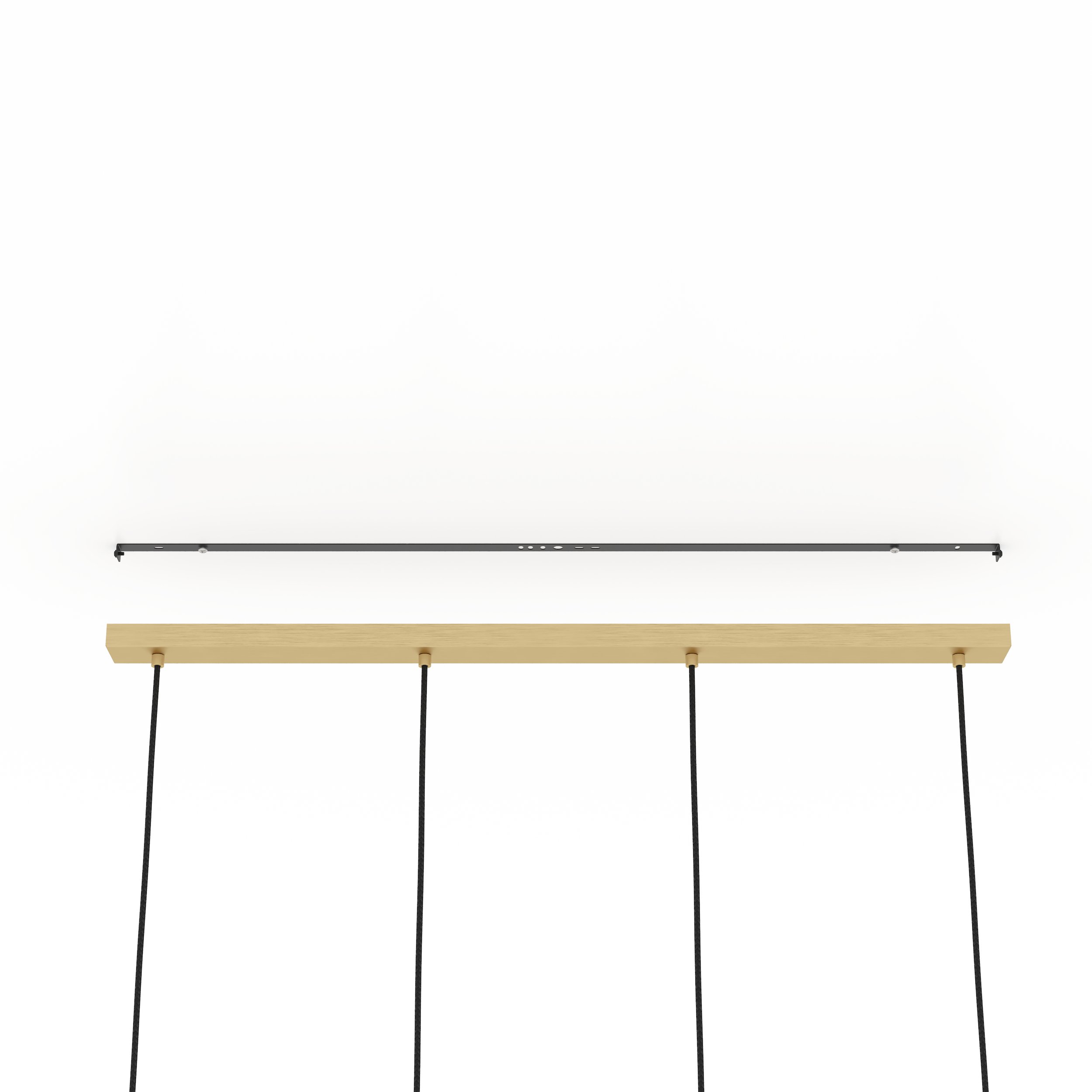 Eglo 900306 MANZANARES - Závěsné kuchyňské mosazné svítidlo, 4 x E27, šířka 97cm