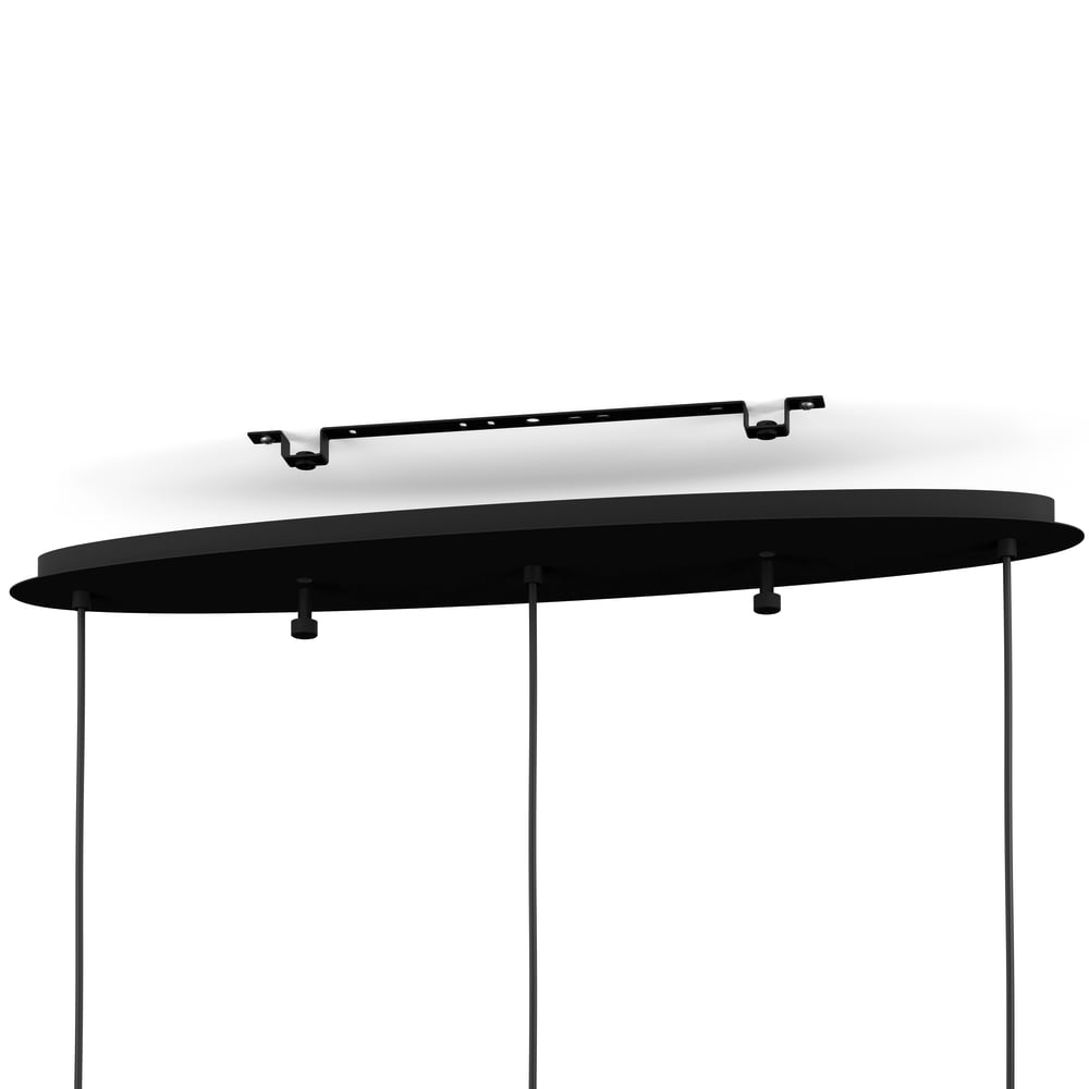 Eglo 900195 AGUILARES - Závěsný trojramenný lustr s černými kouřovými skly, 3 x E27, 84cm