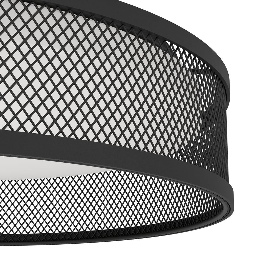 Eglo 900975 LUPPINERIA - Stropní LED svítidlo v černé barvě, LED 20W, 3000K, Ø 38,5cm