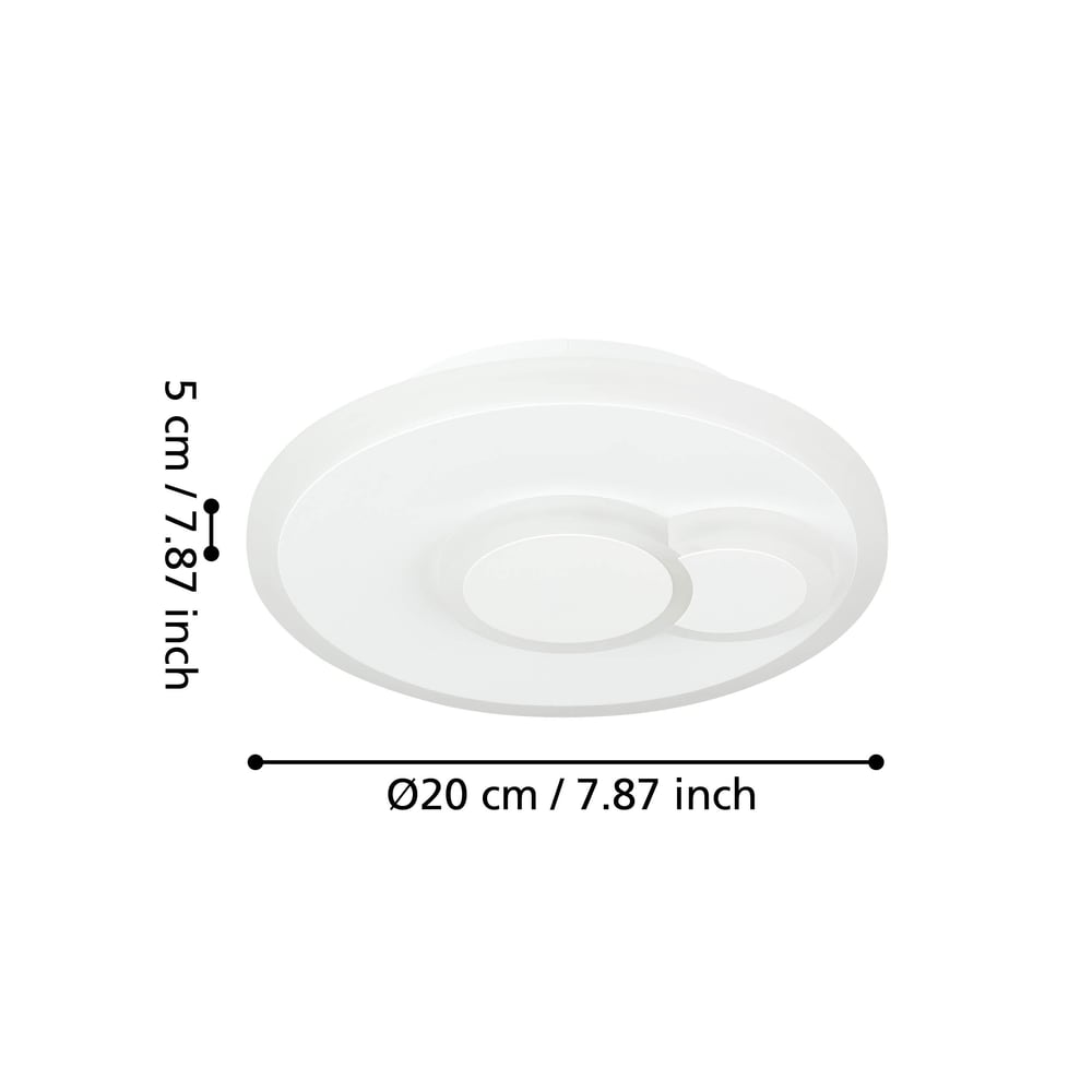 Eglo 33942 CADEGAL - LED stropní lustr v bílé barvě, LED 9W, 4000K, Ø 20cm