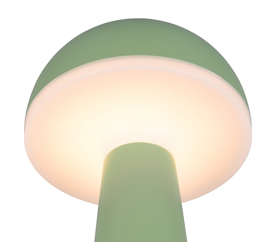 Trio Leuchten R57716149 FUNGO - Venkovní přenosná nabíjecí lampička v zelené barvě, IP54, LED 2W, 3000 + 4000 + 6500K, 31cm