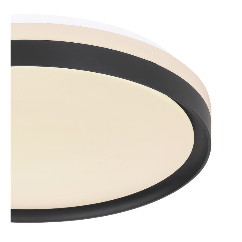 Globo 41587-18 SONNY - Stropní černé LED svítidlo s dálkovým ovladačem, LED 18W, 2700-6500K, Ø 39cm