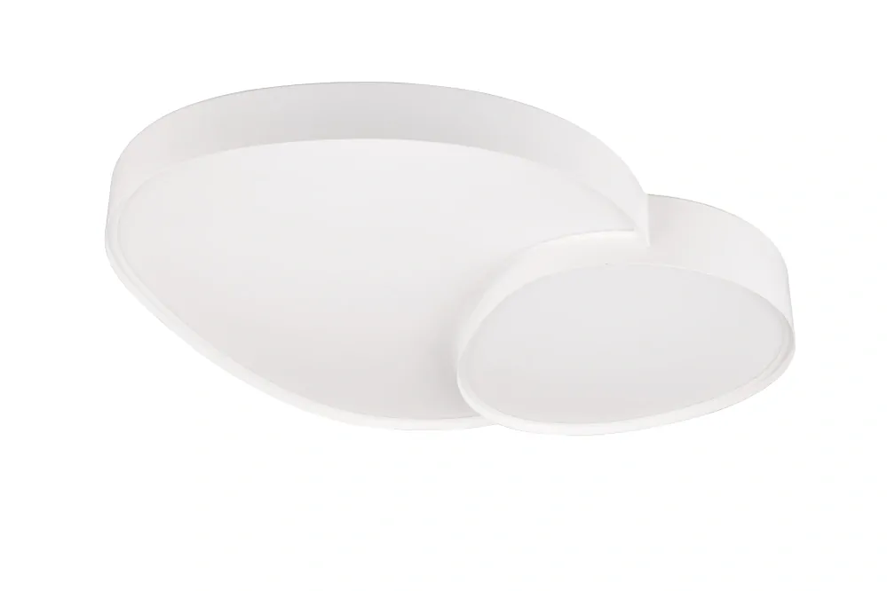 Trio Leuchten 647519231 RISE - LED stmívatelné stropní svítidlo v bílé barvě, dálkový ovladač, LED 45W, 2700-6500K, 77 x 63cm