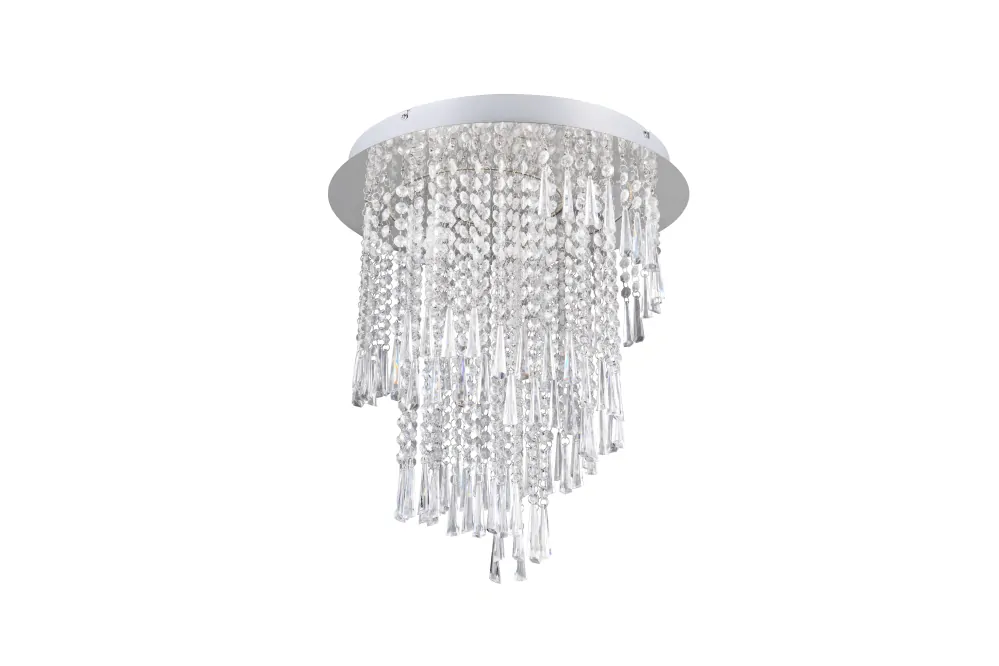 Trio Leuchten R67349106 POMP - Moderní stropní svítidlo s ověsky, stmívatelné dálkovým ovladačem, LED 30W, 4000lm, 2700 - 6500K, Ø 45cm