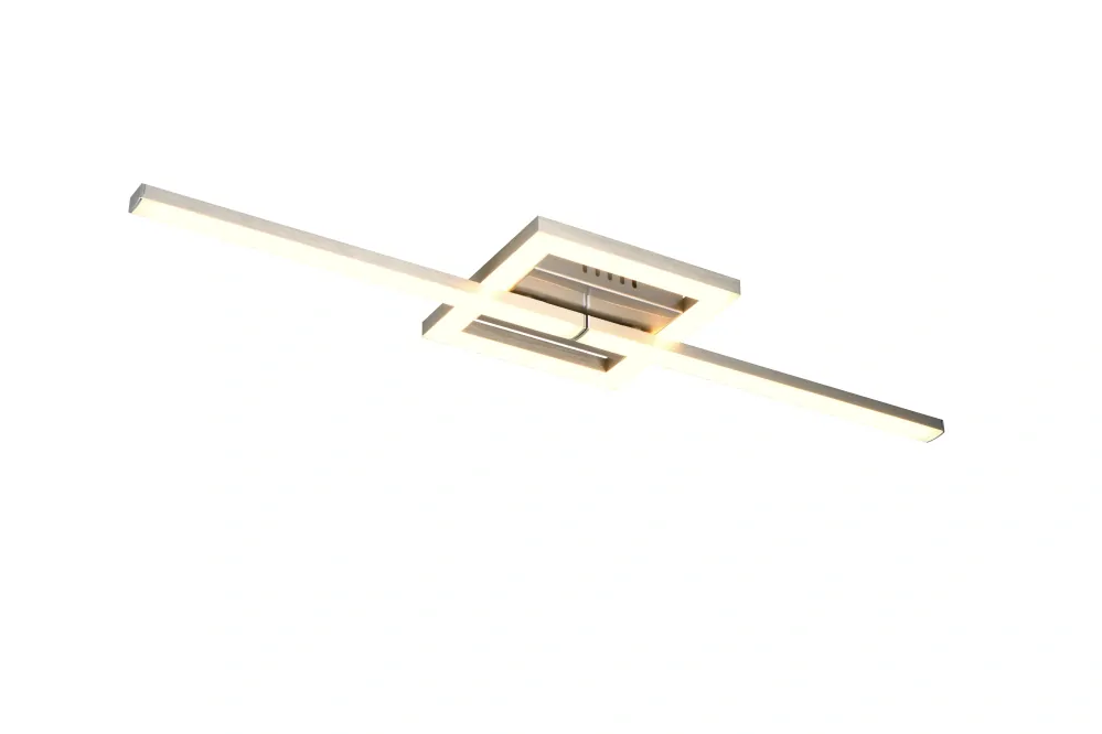 Trio Leuchten R67303107 VIALE - Stropní LED svítidlo v matném niklu, 54 x 16cm, 17W, 1860lm, 3000K
