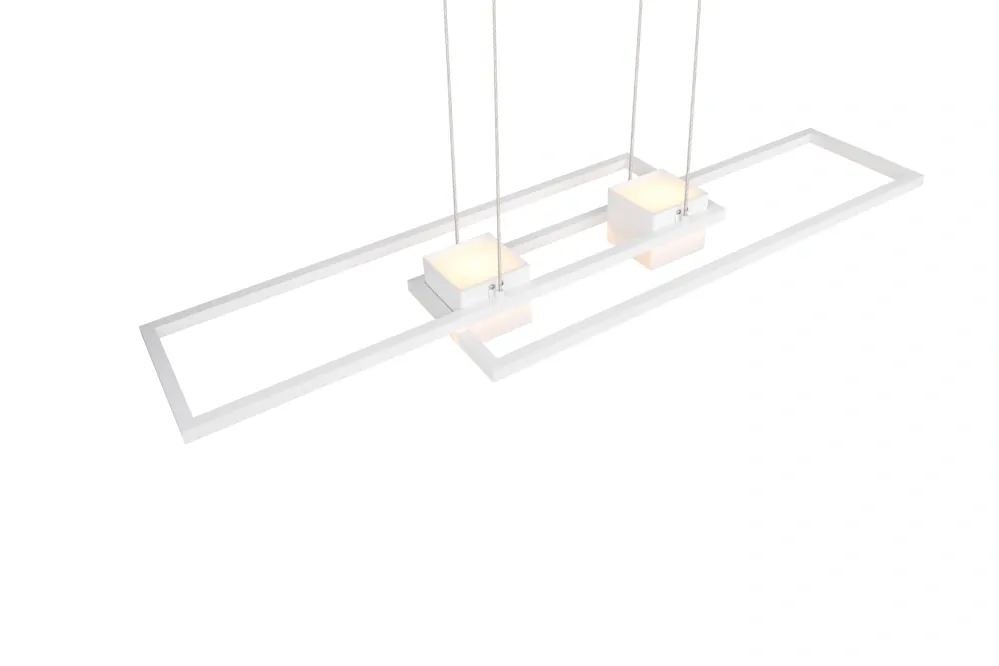 Trio Leuchten 347710431 ALBANY - Závěsné LED bílé svítidlo s dálkovým ovladačem, LED 37W, 2700 - 6500K, 100 x 28cm