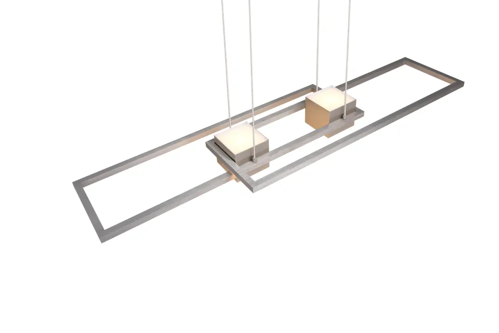 Trio Leuchten 347710407 ALBANY - Závěsné LED stříbrné svítidlo s dálkovým ovladačem, LED 37W, 2700 - 6500K, 100 x 28cm