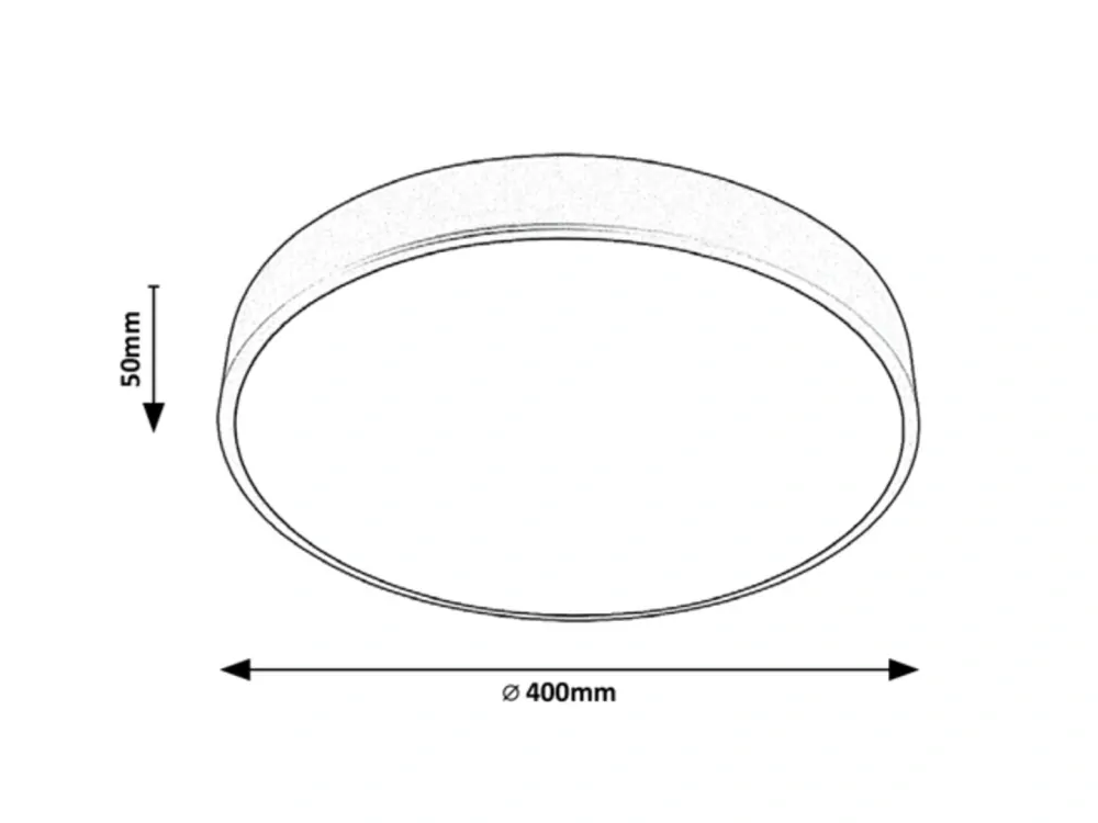 Rabalux 3315 TESIA - LED stropní svítidlo ve stříbrné barvě, Ø 40cm, 36W, 3000K