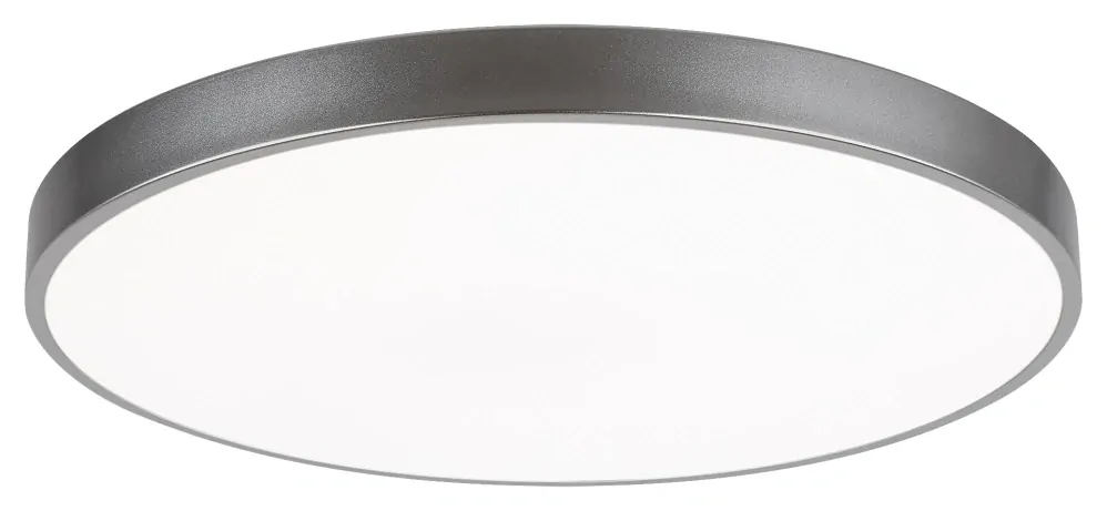 Rabalux 3317 TESIA - LED stropní svítidlo ve stříbrné barvě s dálkovým ovladačem, Ø 60cm, 60W, 3000 - 6000K