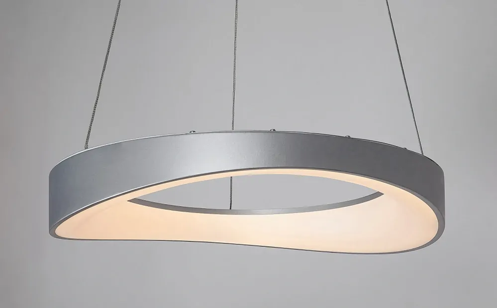 Rabalux 72236 ILIANA - LED kulaté závěsné svítidlo ve stříbrné barvě, Ø 52cm, 56W, 3000K