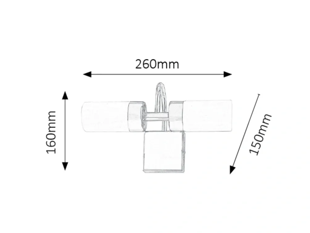 Rabalux 5746 BETTY - Nástěnné LED svítidlo do koupelny v bronzové barvě, LED 8W, 4000K, IP44