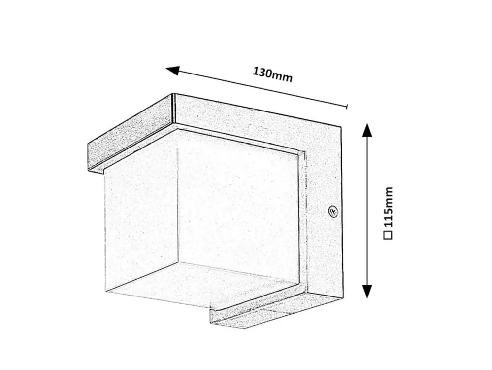 Rabalux 77095 ANDELLE - LED venkovní černé nástěnné svítidlo, LED 10W, 3000K, IP54