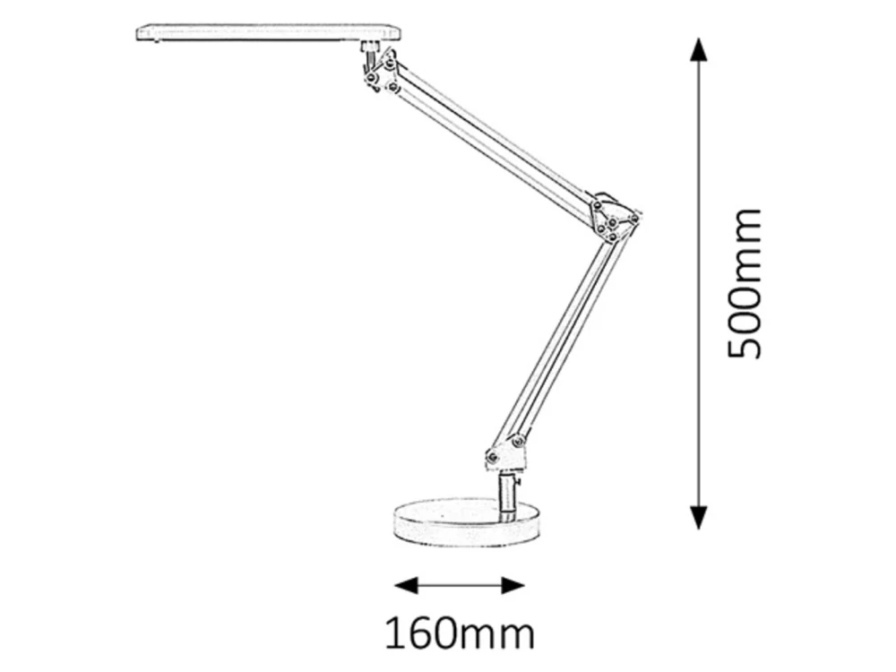 Rabalux 4408 COLIN - Černá LED lampa na pracovní stůl, LED 6W, 4000K