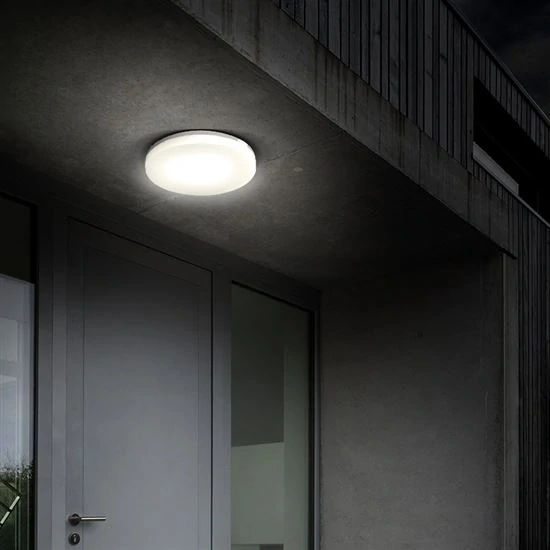 Solight WO820 - LED černé koupelnové stropní svítidlo s přepínači na výkon a barvu světla, LED max 26W, 3000K, 4000K, 6500K Ø 30cm, IP65