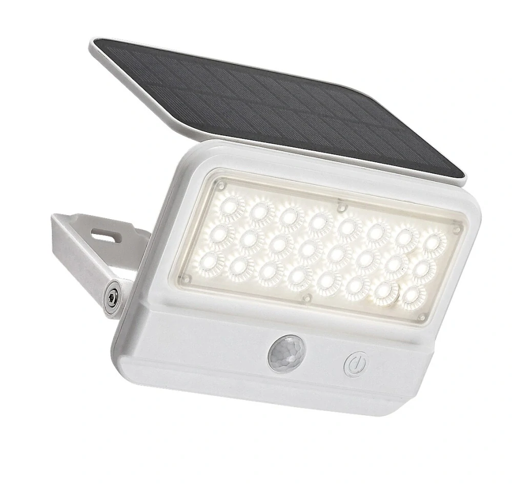 Rabalux 77090 FLAXTON - LED solární nástěnné svítidlo s pohybovým čidlem, 7W, 700lm, 4000K, IP54