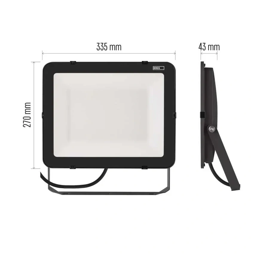 Emos ZS2662 INOVO - LED venkovní reflektor v antracitové barvě, 150W, 16500lm, 4000K, IP65