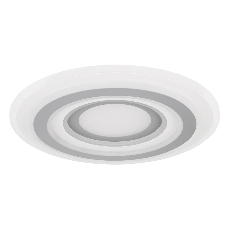 Globo 48011-46 SABATINO - Moderní stropní lustr v bílé a šedé barvě stmívatelný ovladačem, LED 46W, 3000 - 6000K, Ø 50cm
