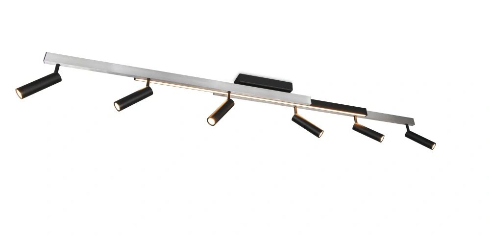 Trio Leuchten 648310705 ZENO - Moderní LED stropní svítidlo s dálkovým ovladačem, LED 33W + 18W, 2700 - 6500K, 180cm