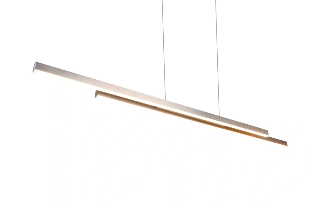 Trio Leuchten R37882107 ODIO - Závěsný lineární lustr v matném niklu, 22W, 3000K, 110cm