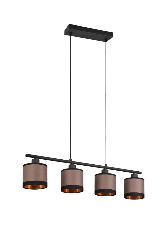 Trio Leuchten R31554041 DAVOS - Závěsný lustr nad jídelní stůl, 4 x E14, 75cm